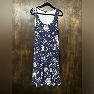 Torrid Navy Floral Ponte Midi Dress Size 0